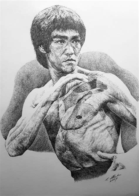 bruce lee drawing|More.